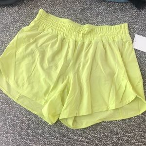 Lululemon yellow shorts 12